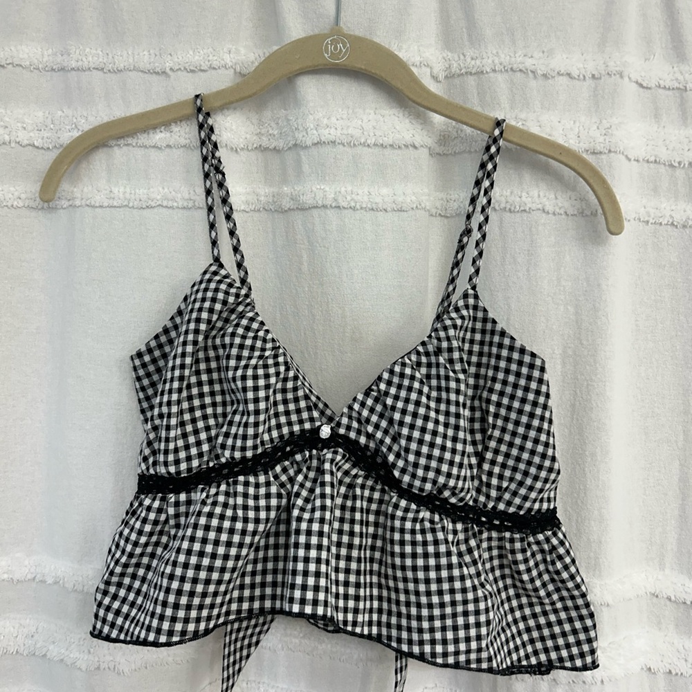 LA Hearts by PacSun Black & White Cropped Women's Top, Size Extra Small XS
